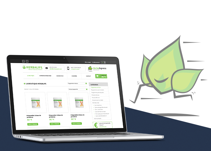 Herba-express.com webdesign front-end dev